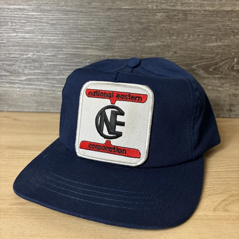 Vintage National Eastern Corporation Hat Cap Snap Back Patch Trucker